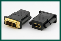 Female HDMI to Male DVI Adapter